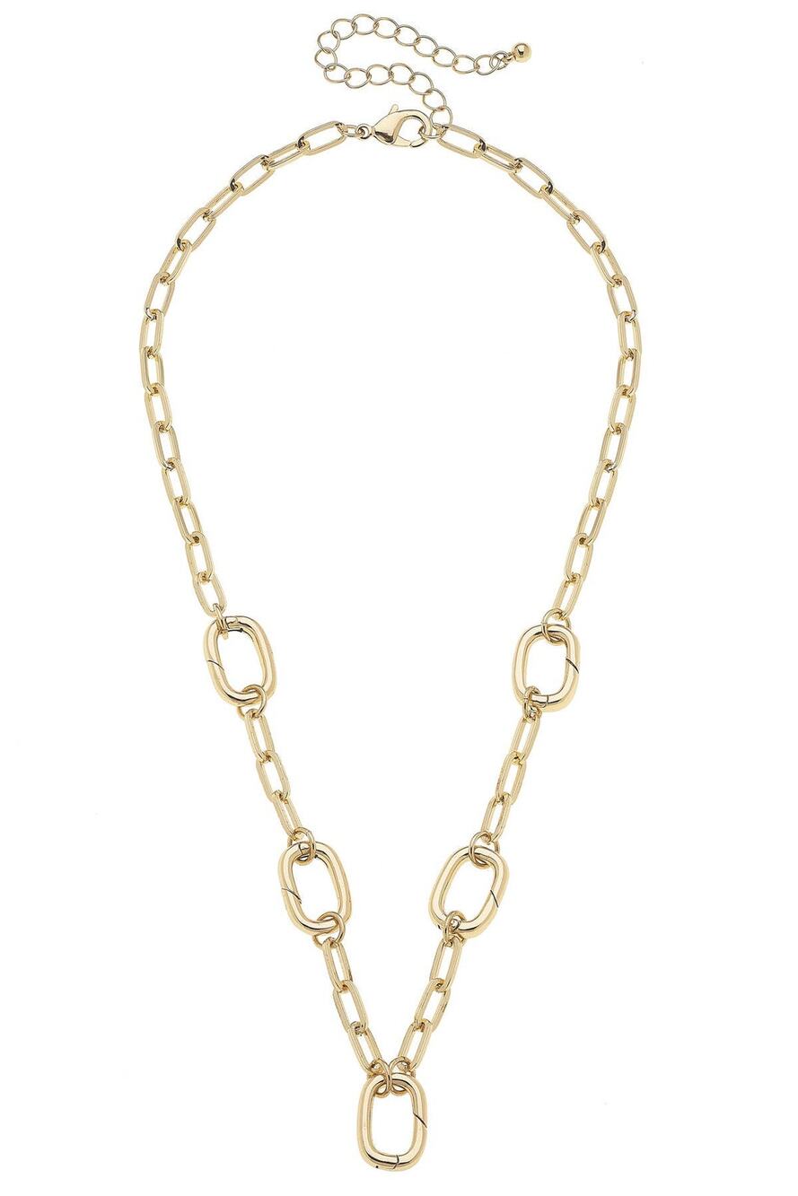 Avery Multi-Charm Necklace Base – 18K Gold Plated
